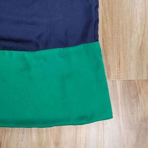 🔺️Daisy Fuentes Blue, Fuchsia, & Green Colorblock Shift Dress Large - Picture 5 of 8